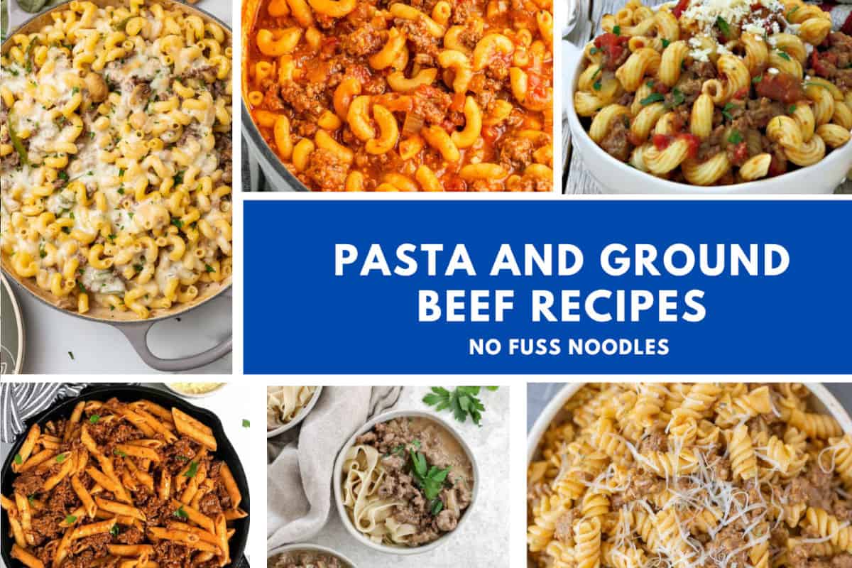 Ground beef and pasta recipes.