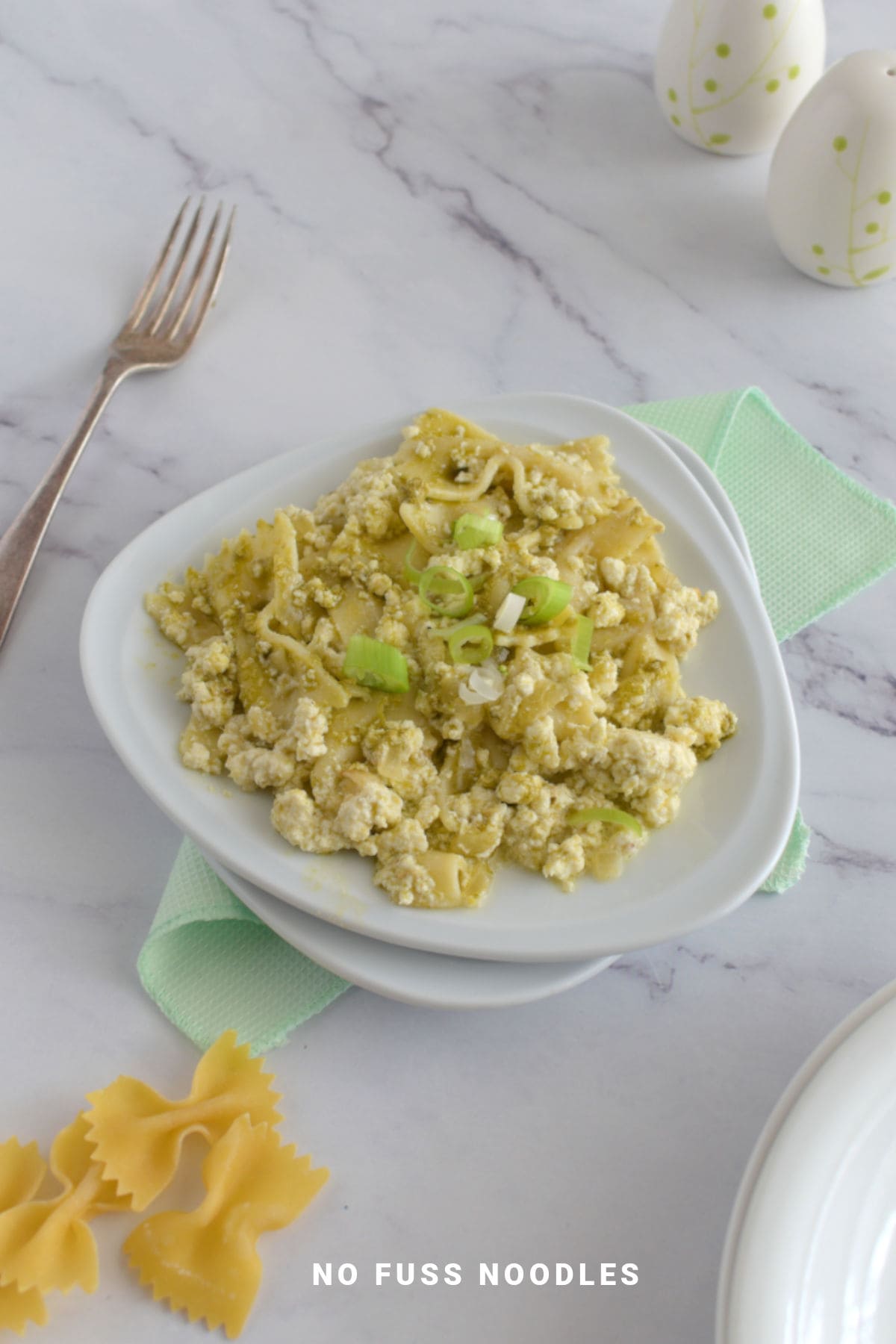 Ricotta pasta in a plate.